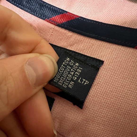 Ralph Lauren Button Down Long Sleeve Pink Pony Logo Men Size Medium Preppy - Picture 7 of 8